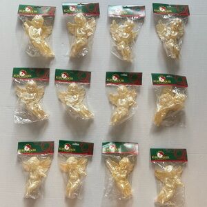 Kurt Adler Angel Cherubs with Violin Lyre Lute Christmas Ornament Santa's World